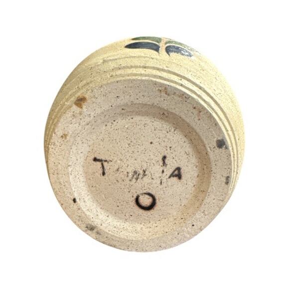 Vintage Tonala Hand Created Sandstone Pottery Bird Vase - Picture 5 of 10